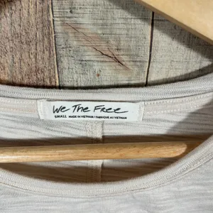 Free People We The Free Natasha Ruched Sleeve Top Small Beige Slub Knit thumbnail 5