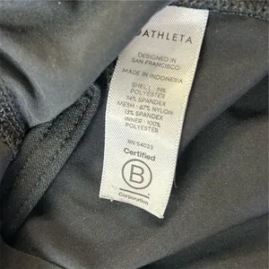 Athleta Women's Black Running Shorts Size M Elastic‎ Waist Vented Sides thumbnail 5