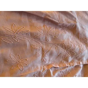 Vintage Pale Pink Embroidered Carole Little Long Sleeve Tunic Top 100% Linen 1X thumbnail 4