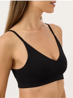 Pact Organic- Wireless Bralette - Black Small thumbnail 2