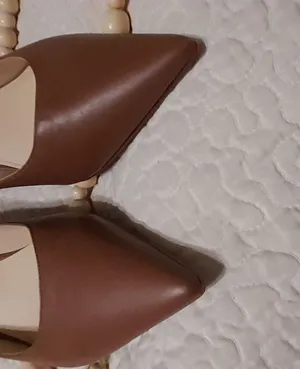 🧚‍♀️Nine West women's brown heels sz8.5 thumbnail 3
