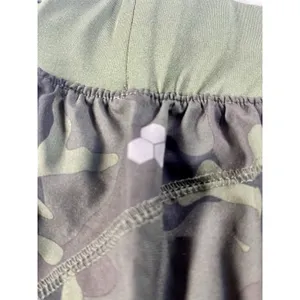 Title: Tek Gear Women’s Camo Running Shorts Size M Green Camouflage Zipper thumbnail 8