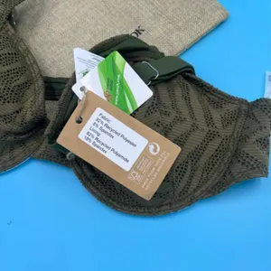 NWT Berlook Green Crochet Underwire Bikini Top + Bottoms Women's Size XL Summer thumbnail 9