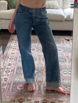 Abercrombie and fitch curve love cuffed jeans thumbnail 1