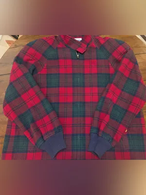 Vintage Women Pendleton Red Blue Green Plaid 100% Virgin Wool Jacket Size Large thumbnail 2
