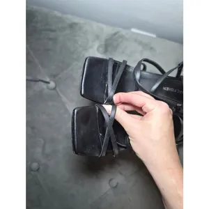 Marc Fisher Black Strappy Square-Toe Block Sandals 8M thumbnail 8