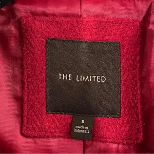 The Limited Red Wool Belted Pea Coat thumbnail 6