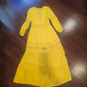 Elegant Yellow Maxi Dress thumbnail 4