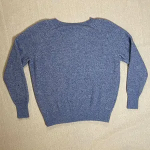 J. Crew | Light Blue Waffle Knit Wool & Alpaca Blend Crewneck Sweater \ Small thumbnail 2