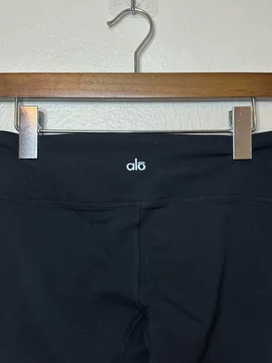 Alo yoga Pilates mesh leggings black quietluxury trendy influencer casual medium thumbnail 7