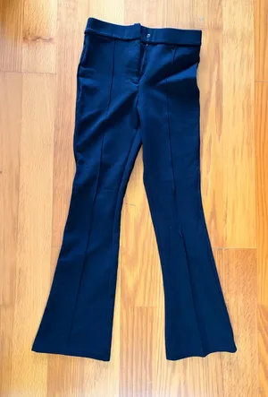 ZARA Flare Pants Black stretch thumbnail 1