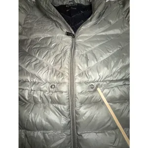 DKNY Women's Down Puffer Jacket XS Metallic Green Hooded Warm‎ Winter Coat thumbnail 5