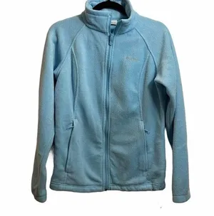 Columbia Blue Fleece Full Zip Up thumbnail 1