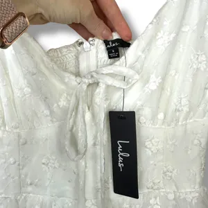 NEW Lulus Precious Sweetie White Floral Embroidered Sweetheart Airy Midi Dress thumbnail 9
