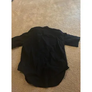 Shirt woman bottons blouse black cute size medium thumbnail 4