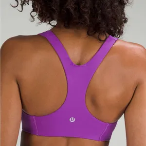 Lululemon Wunder Train Bra *Medium Support, C/D Cup in Moonlit Magenta Size 4 thumbnail 2