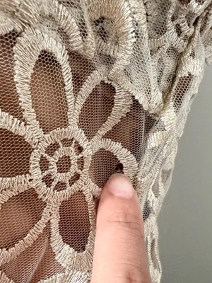 Showpo Ruth Midi Dress Natural Floral Lace Strappy Slip Dress US 10 NWT thumbnail 5