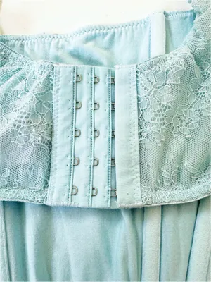 NWT Urban Outfitters Out From Under Lovestruck Lace Corset Top in Sky XL thumbnail 7