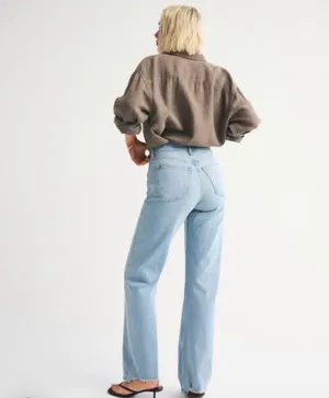 Abercrombie 90s Straight High-Rise Ultra thumbnail 2