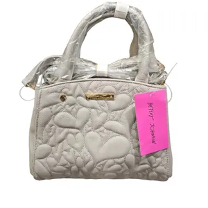 Nwt Betsey Johnson Grey Satchel Purse thumbnail 9