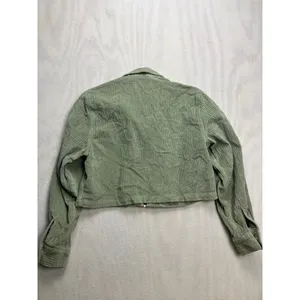 Tna Aritzia‎ Sage Green Corduroy Cropped Zip Up Jacket Womens XS thumbnail 5