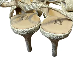 Bibi Anthropolgie Lou Pumps‎ Heels Size 39/7 US Miho Natural Womens Peep Toe thumbnail 8