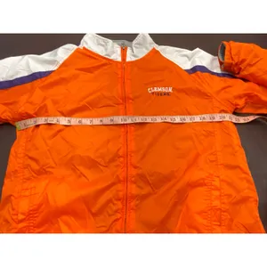 Clemson‎ Tigers Full Zip Jacket Women's XL Orange White Purple Lined Windbreaker thumbnail 6