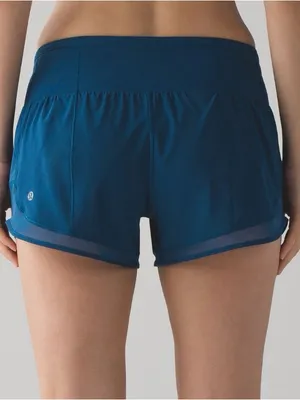 lululemon athletica Mind Over Miles Shorts Mesh Details Poseidon Blue Size 6 thumbnail 1