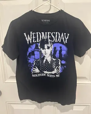 Wednesday Black Graphic Tee thumbnail 1