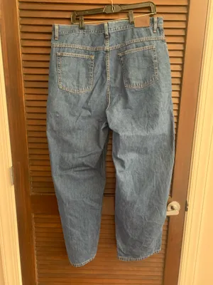 LL Bean Denim Jeans Size 20 M/T Vintage Deep Blue thumbnail 2