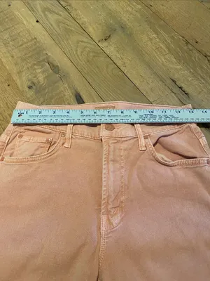 Mother The Insider Ankle Fray Jeans Chalk It Up Size 28 thumbnail 3
