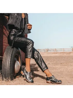 Freebird by Steven Mabel Leather Oxfords Distressed Edgy Grey Steampunk Loafers Flats 10 thumbnail 2