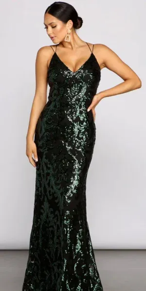 Windsor Green Prom Dress thumbnail 1