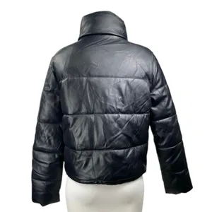 Hollister Women's Black Full Zip Snap Long Sleeve Puffer Coat Jacket Size S thumbnail 3