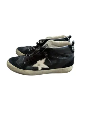 GOLDEN GOOSE Women’s Black Leather Hi Top Sneakers Size 36 / US 6 thumbnail 9