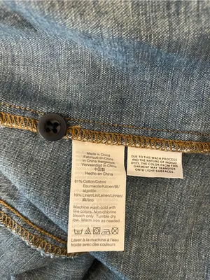 Madewell Blue Denim Wrap Dress - Women Jeans Overalls thumbnail 7