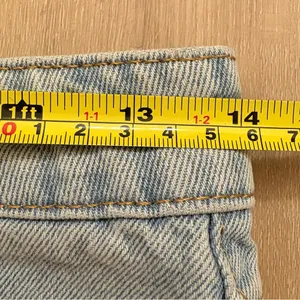 Princess Polly Light Blue Jean Shorts High-Waisted Frayed Hem thumbnail 5