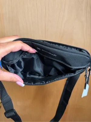 Therabody Black Adjustable Crossbody Sling Bag. thumbnail 5