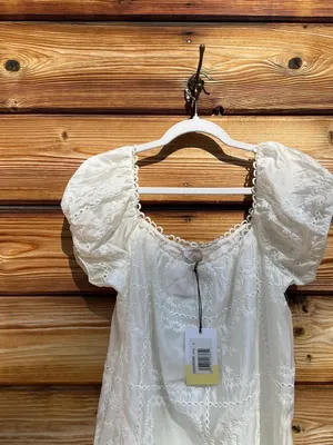 Kourt White Size XS Nya Puff Sleeve Mini Dress Few Moda thumbnail 10