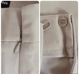 Giorgio Armani Vintage beige wide leg trousers thumbnail 9
