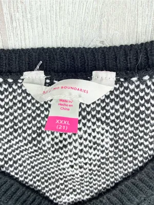 No boundary’s sleeveless sweater vest w/ skulls Halloween gothic punk xxxl shirt thumbnail 4