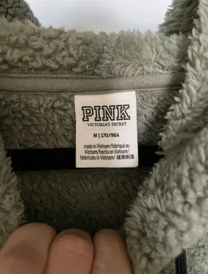PINK Victoria’s Secret Sherpa Quarter Zip Medium thumbnail 3