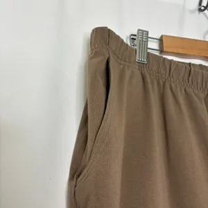 L.L.Bean Brown Elastic Waistband Stretch Pants Cotton Lycra Womens Large thumbnail 4