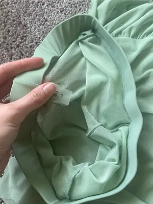 SHEIN Mint Green Ruffle Side Swim Coverup Pants thumbnail 4