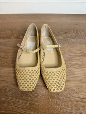 NWT Dolce Vita Reyes Natural Woven Raffia Mary Jane Ballet Flas, Size 5.5 thumbnail 7