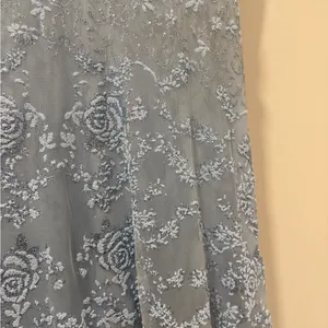 MARINA Light Blue Lace Maxi Dress bridesmaid/prom dress thumbnail 2