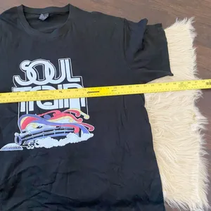 New unworn Black Soul Train 100% Cotton Graphic Print T-shirt XL thumbnail 4