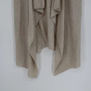 Nanette Lepore Cashmere Drape Vest S 100% 2-Ply Neutral Old Money Quiet Luxury thumbnail 8