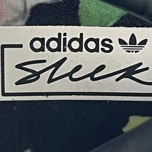 Adidas Sleek Women's Black Leather Low Top Lace Up Athletic Sneakers Shoes 7.5 thumbnail 6