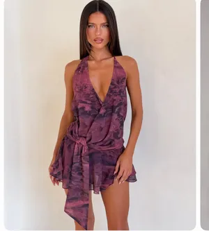 Tiger Mist indigo mini dress thumbnail 2